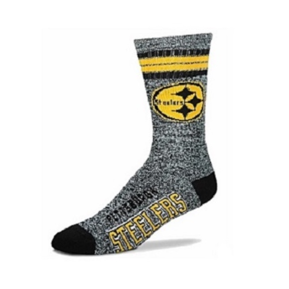 For Bare Feet Underwear & Socks New Pittsburgh Steelers 4stripe